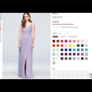 David’s Bridal Sweetheart Mesh Bridesmaid Dress